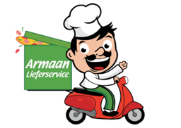 Armaan Pizza logo.